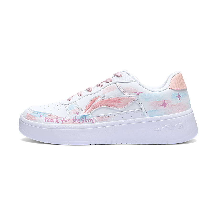Li-Ning Li Ning Floating Boat Slip Resistant, Lightweight, And Breathable Low top Skateboard Shoes Women's