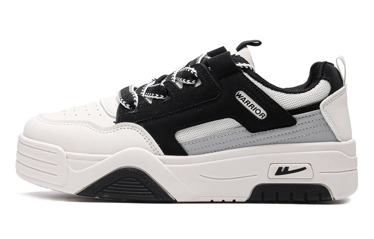 Warrior Slip Resistant, Abrasion Resistant, Breathable Low top Skateboard Shoes Women's Black Rice Gray
