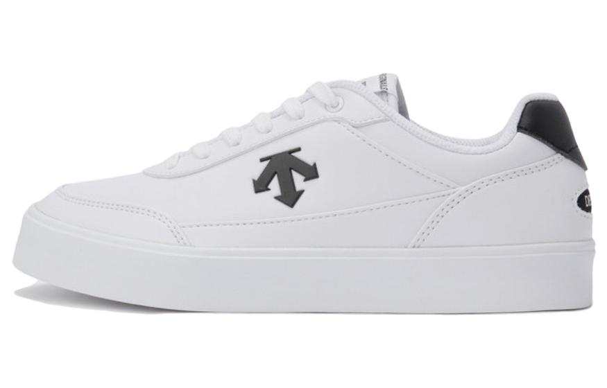 DESCENTE Synthetic Leather Low top Skateboard Shoes Unisex White