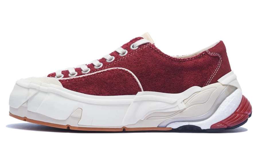 Li-Ning Li Ning Wuji Abrasion Resistant Breathable Low top Skateboard Shoes Women's Dark Crimson