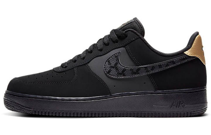 Nike Nike Air Force 1 Low Nubuck Black Metallic Gold 2021