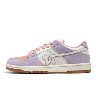 RIPSTAR SKBD Low Maxes Gradual Pink Slip Resistant Abrasion Resistant Low top Skateboard Shoes Unisex Pink Purple