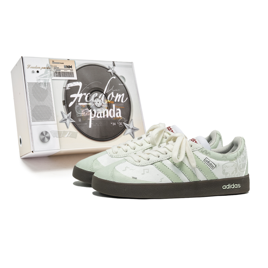 Adidas Neo VL Court Lifestyle Cushioning Low top Skateboard Shoes Unisex White Green