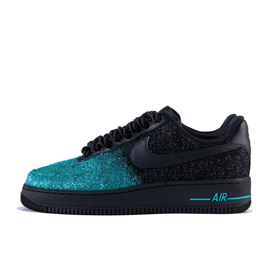 Nike Nike Air Force 1 Slip Resistant, Abrasion Resistant, Lightweight Low top Skateboard Shoes Women's Black Green
