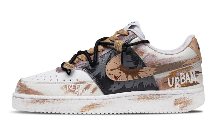 Nike Nike Court Vision 1 Beast Low top Skateboard Shoes Women's White Brown Black