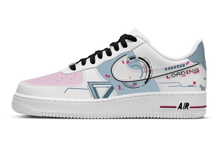 Nike Nike Air Force 1 Low top Skateboard Shoes Unisex Blue Pink White