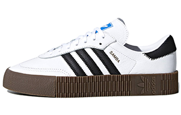 Adidas Originals Sambarose Leather Low top Skateboard Shoes Women's Black White