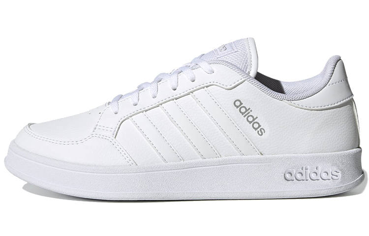 Adidas Neo Breaknet Comfortable Slip Resistant Cushioning Abrasion Resistant Low top Skateboard Shoes Women's White
