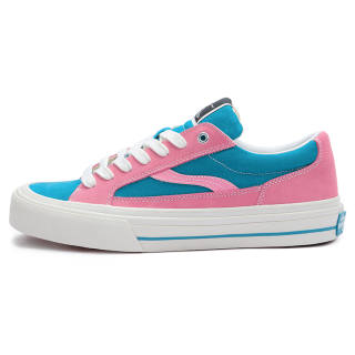 ODDCIRKUS Astley Neon Slip Resistant Cushioning Low top Skateboard Shoes Unisex Pink Blue