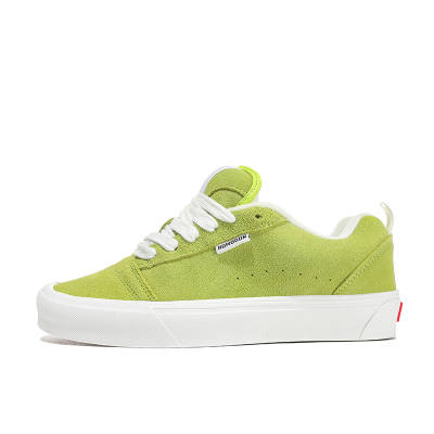 HOMDOON Coverage Slip Resistant Coverage Slip Resistant Low top Skateboard Shoes Unisex Apple Green