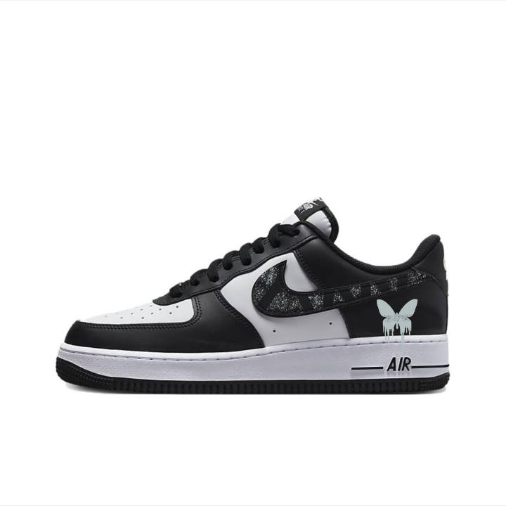 Nike Nike Air Force 1 'Panda Phantom Gray Blue, Classic And Versatile Slip Resistant Abrasion Resistant Balance Low top