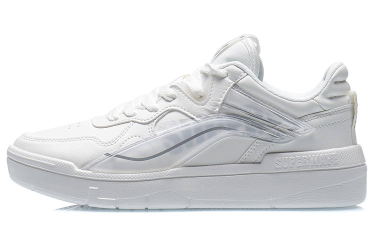 Li-Ning Li Ning Abrasion Resistant Breathable Low top Skateboard Shoes Women's White
