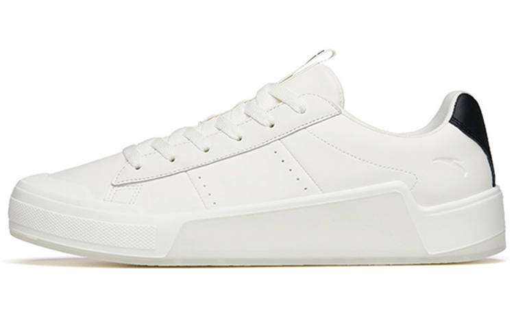 Anta Lightweight Breathable Lightweight And Breathable Low top Skateboard Shoes Men's White Black