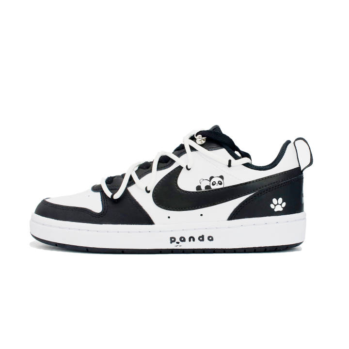 Nike Nike Court Borough New Beginning Manufacturing, Panda Double, Classic And Versatile, Luxury Streetwear, Cute Style