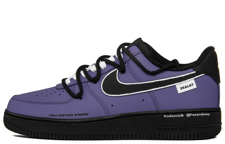 Nike Nike Air Force 1 Purple Lobster Slip Resistant Abrasion Resistant Slip Resistant Abrasion Resistant Low top