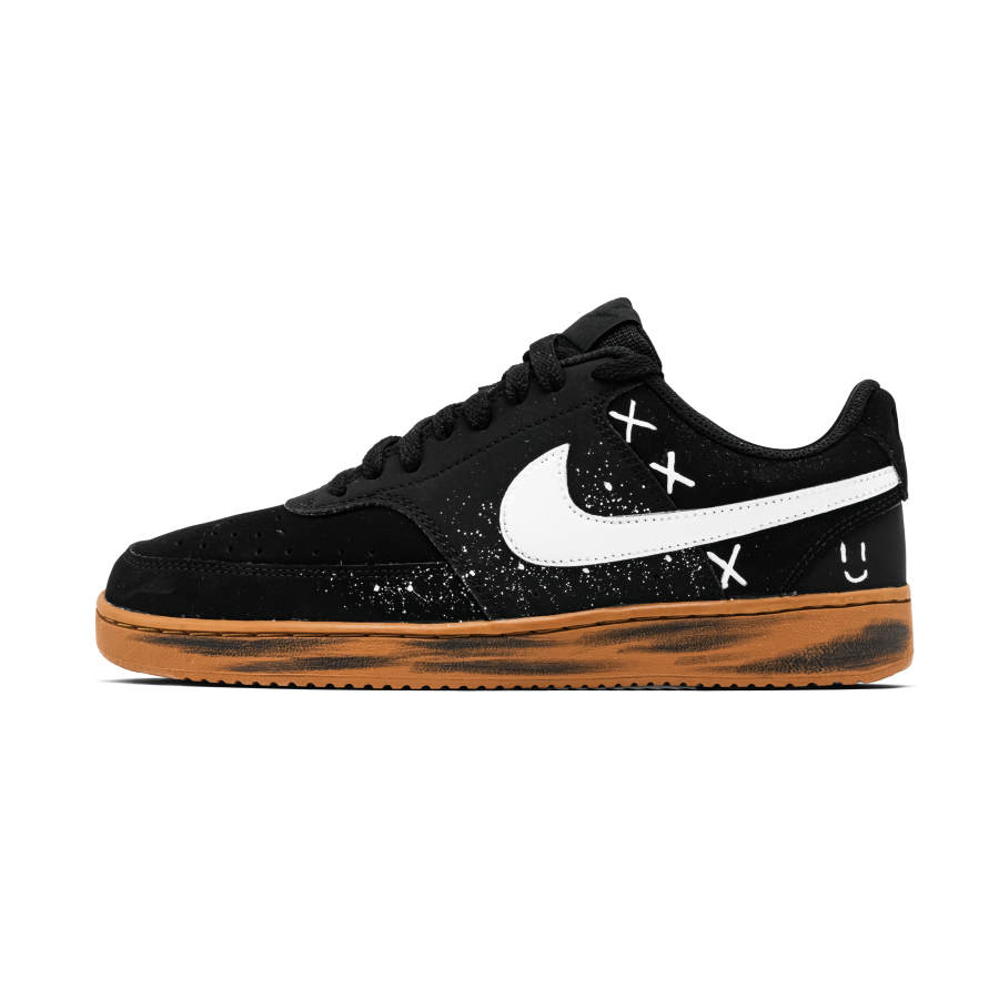 Nike Nike Court Vision 1 Baby's Breath Abrasion Resistant Balance Low top Skateboard Shoes Unisex Black