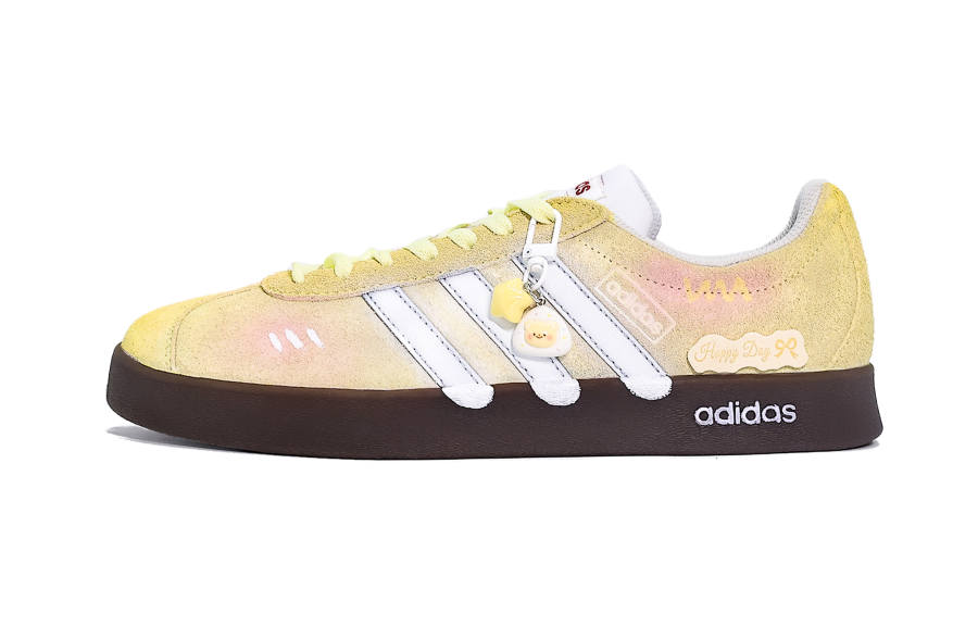 Adidas Adidas VL COURT 2.0 Cushioning, Wear Resistant Low top Skateboard Shoes Unisex Custard