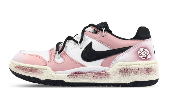 Nike Nike Full Force Skateboard Shoes Men's Low Top Pink/White