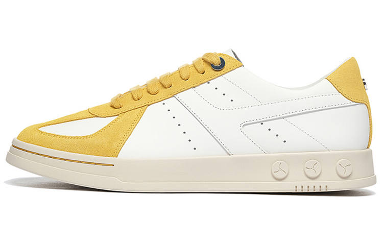 LI-NING 1990 LI NING 1990 Zhengrong Low top Skateboard Shoes Men's Beige White Yellow