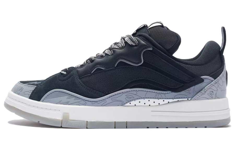 Li-Ning Li Ning x Aape Wave Golden Slip Resistant Cushioning Abrasion Resistant Lightweight Low top Skateboard Shoes Men's