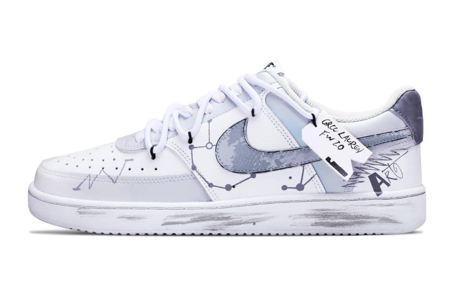 Nike Nike Court Vision 1 Abrasion Resistant Low top Skateboard Shoes Women's Gray