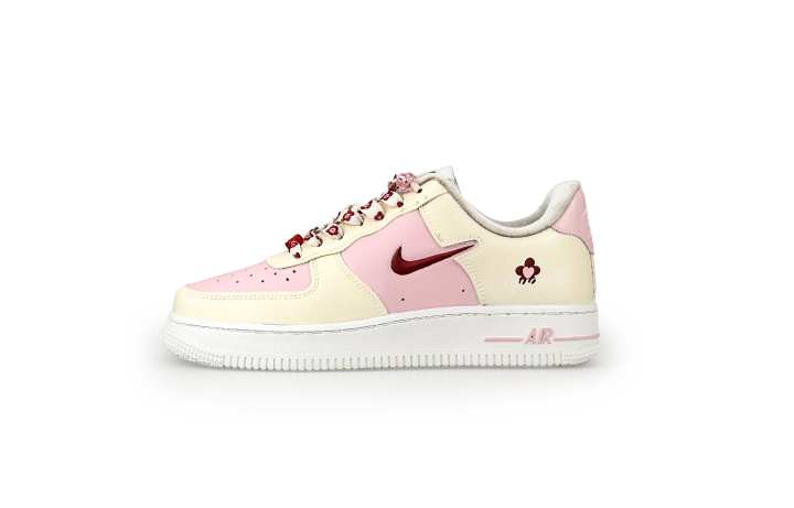 Nike Nike Air Force 1 Slip Resistant Abrasion Resistant Low top Skateboard Shoes Women's Pink