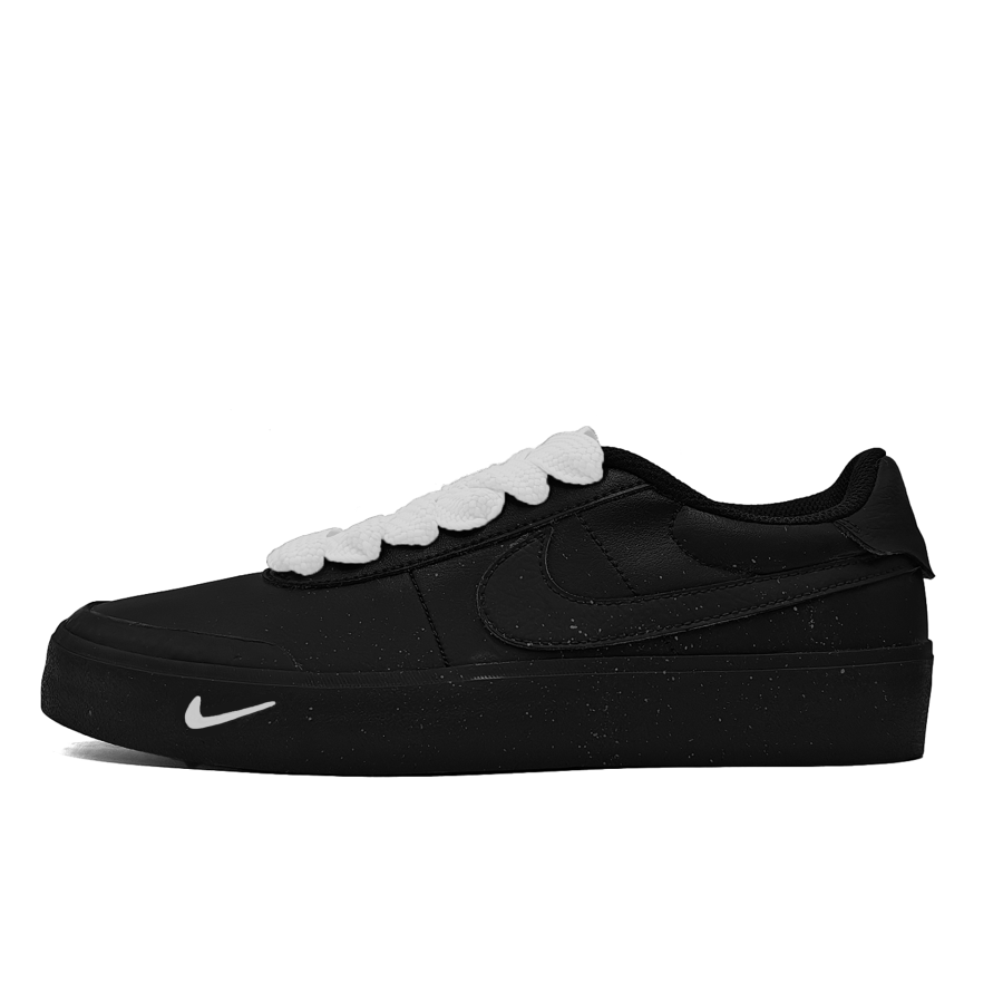Nike Nike Court Shot Nianbai Slip Resistant Lightweight Non slip Lightweight Low top Skateboard Shoes Unisex Black White