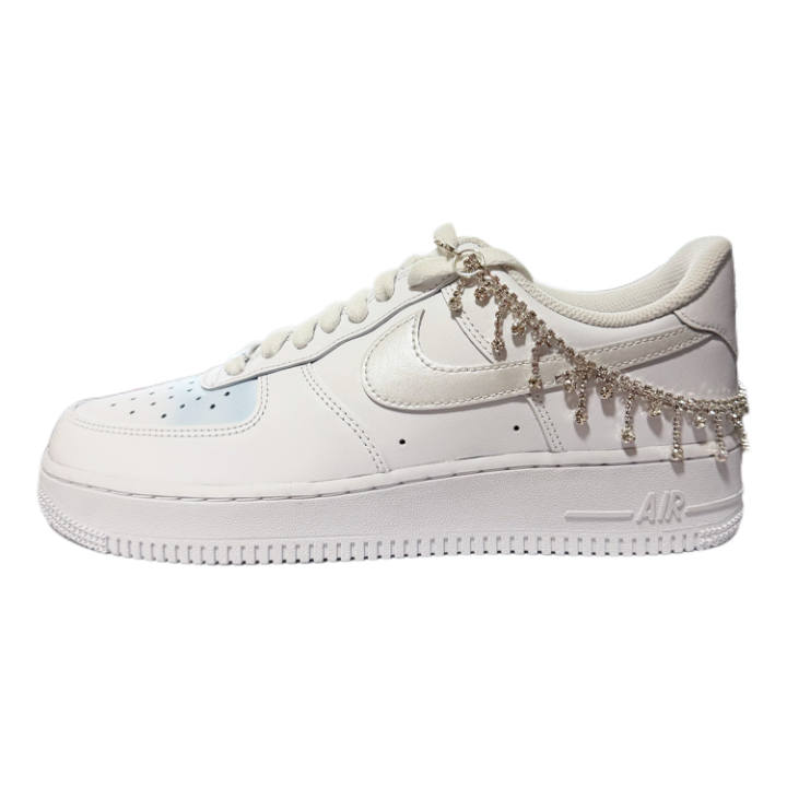 Nike Nike Air Force 1 07 Bruce Leather Abrasion Resistant Abrasion Resistant Low top Skateboard Shoes Men's White