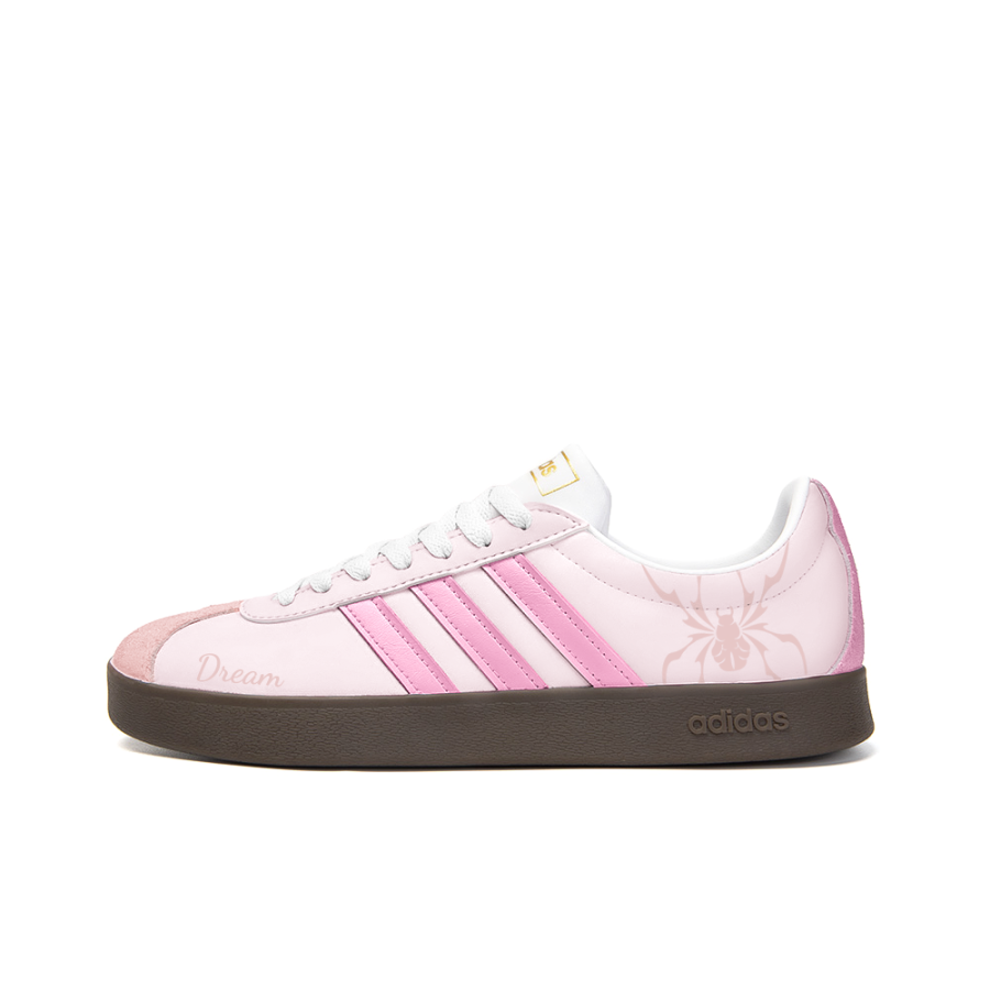 Adidas Neo VL Court 2.0 Slip Resistant Abrasion Resistant Low top Skateboard Shoes Unisex Pink