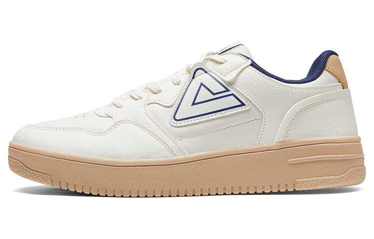 PEAK Slip Resistant, Abrasion Resistant, Lightweight Low top Skateboard Shoes Men's White Blue Brown