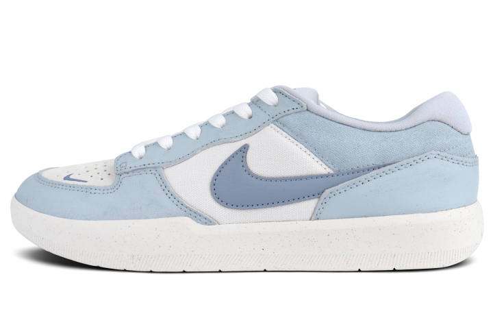 Nike Nike SB Force 58 Slip Resistant Abrasion Resistant Low top Skateboard Shoes Unisex Light Blue