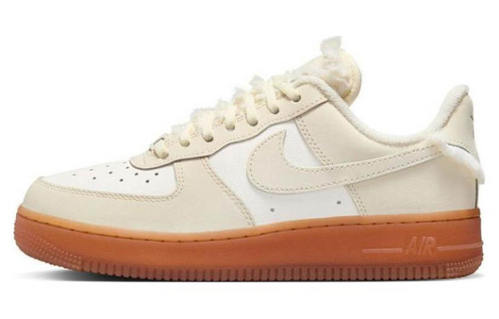 Nike Nike Air Force 1 Sail Gum Faux Fur Women's