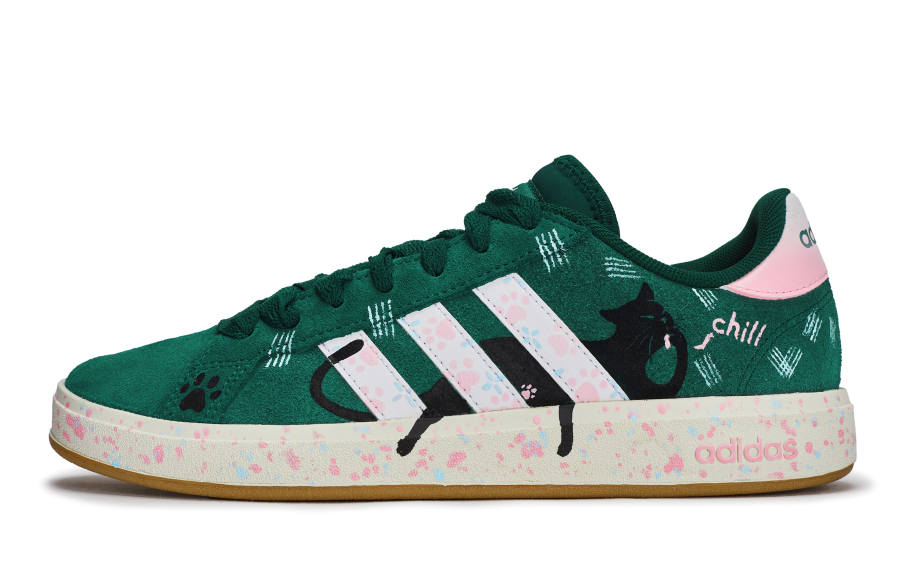 Adidas Adidas Grand Court Base 00s RTHS Relaxed Kitten Low top Skateboard Shoes Unisex Black Pink Blue Green