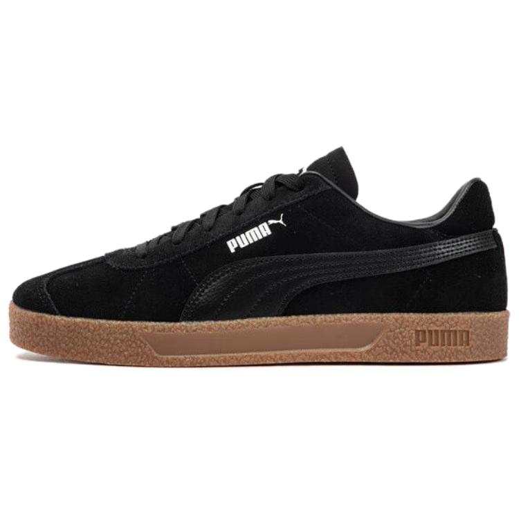 PUMA Club Comfortable And Lightweight Low top German Army Trainers Unisex Black White