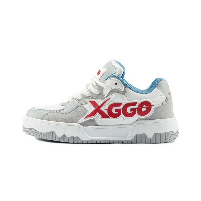 XIANG GUAN XGGO Lightning No. 1 Puffy Shoes Wear resistant And Lightweight Skateboard Shoes Unisex Vintage Gray