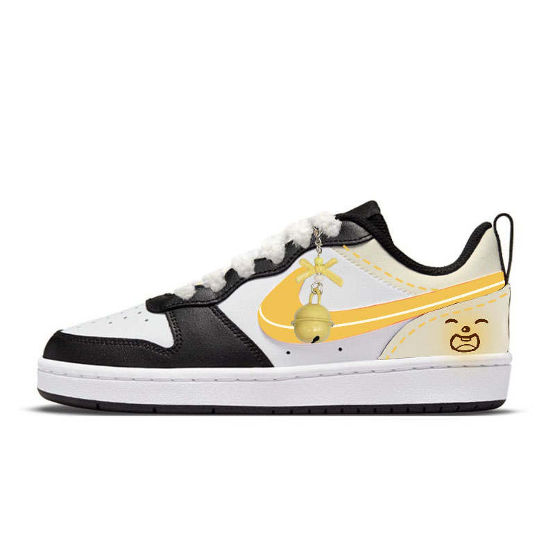 Nike Nike Court Borough Bell Heartbeat Cute Low top Skateboard Shoes Women's Custard