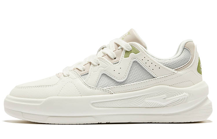 Erke White Peach Oolong 2.0 Textile, Synthetic Leather Slip Resistant Abrasion Resistant