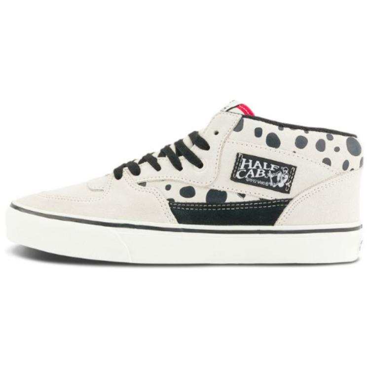 Vans Half Cab Abrasion Resistant Mid top Skateboard Shoes Unisex White