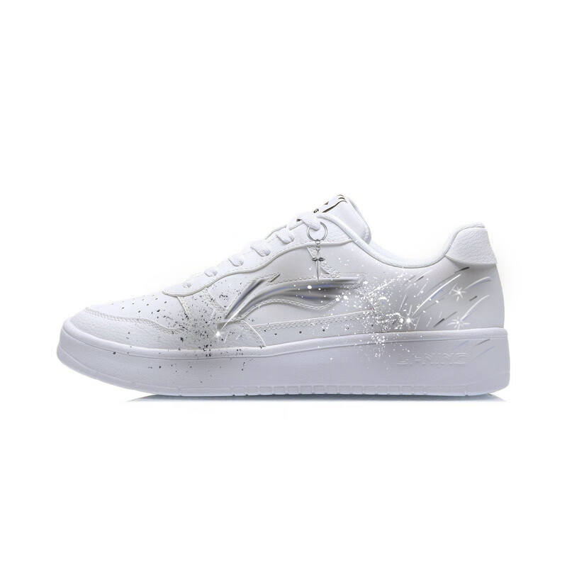 Li-Ning Li Ning Floating Boat Abrasion Resistant Lightweight Low top Skateboard Shoes Unisex Gray White