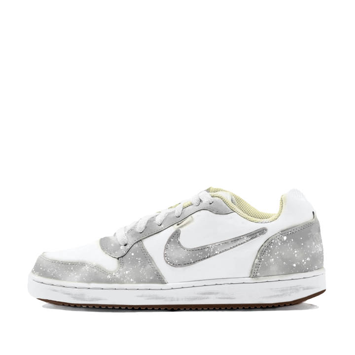 Nike Nike EBERNON Lanying Story Cushioning Breathable Cushioning Breathable Low top Skateboard Shoes Men's Gray White