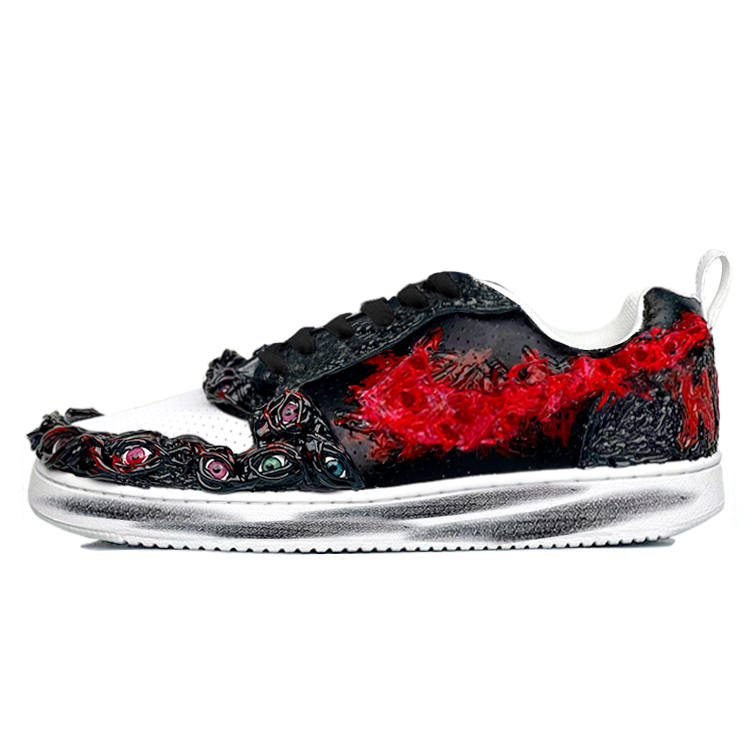 Nike Nike Court Borough Low top Skateboard Shoes Men's Black Red