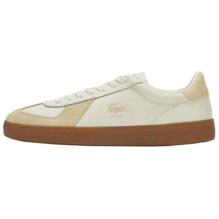 LACOSTE BASESHOT Low top Skateboard Shoes Men's Light Yellow