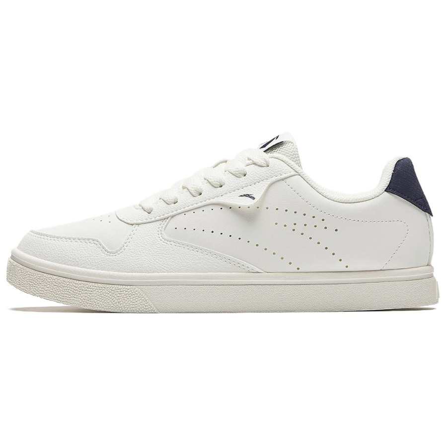 Anta Classic Non slip Lightweight Low top Skateboard Shoes Men's White Blue