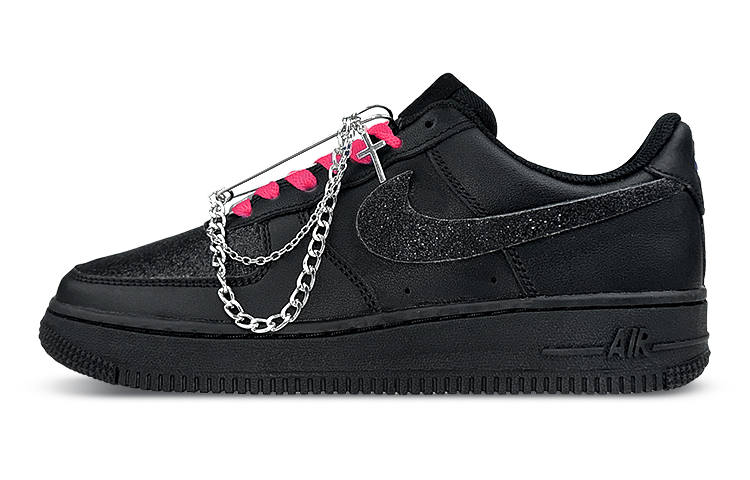 Nike Nike Air Force 1 Low Air Force 1 MAY Baby's Breath Low top Skateboard Shoes Women's Black Pink