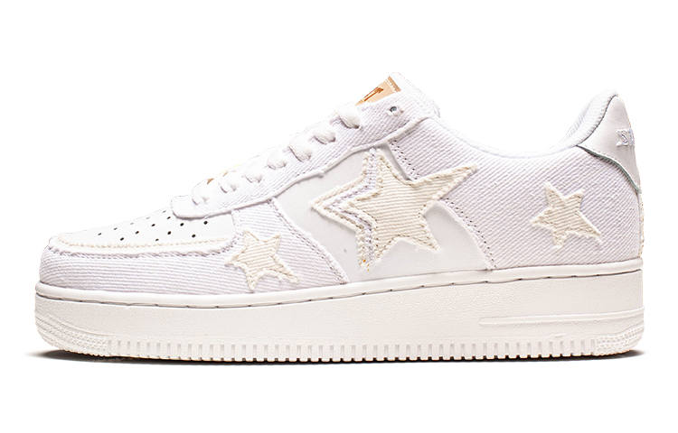 VOIT Coverage Slip Resistant Abrasion Resistant Low top Skateboard Shoes Unisex White