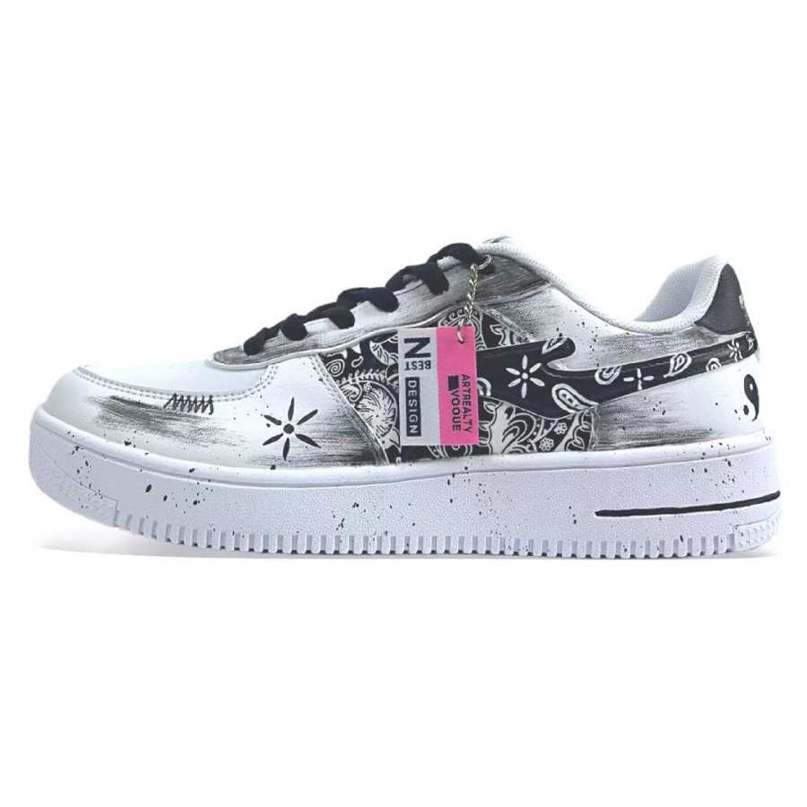 Erke Abrasion Resistant Breathable Abrasion Resistant Breathable Low top Skateboard Shoes Unisex White
