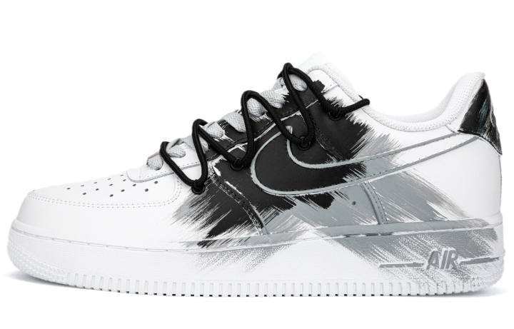 Nike Nike Air Force 1 Slip Resistant Low top Skateboard Shoes Men's Black White