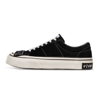 VTVN Rock Collection Slip Resistant Cushioning Abrasion Resistant Low top Skateboard Shoes Unisex Obsidian Black