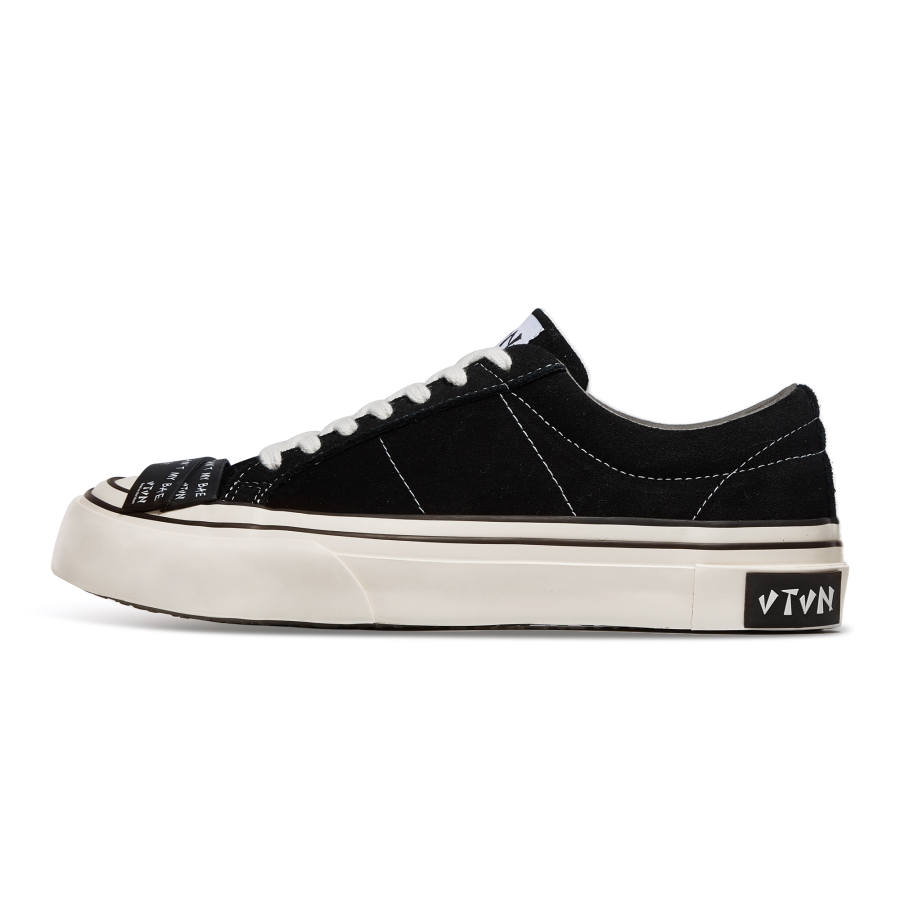 VTVN Rock Collection Slip Resistant Cushioning Abrasion Resistant Low top Skateboard Shoes Unisex Obsidian Black