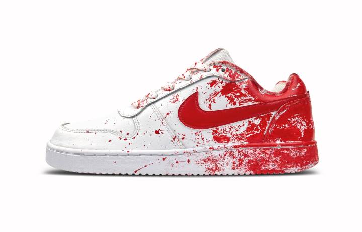 Nike Nike EBERNON Low top Skateboard Shoes Men's Red White